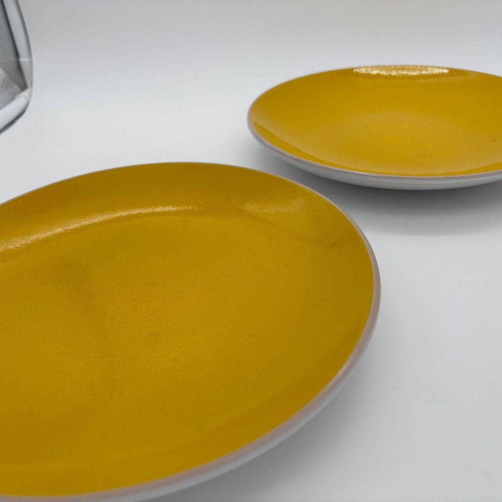 Pair of Jonathan Adler Ojai Side Plates in Yellow